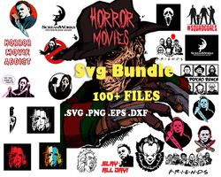 100 files horror movies svg file digital