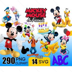 mickey mouse and friends bundle png file