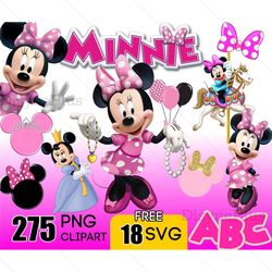 minnie mouse disney bundle png file