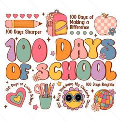 100 days of school 100 days sharper svg instant download