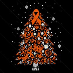 leukemia awareness christmas tree svg file digital