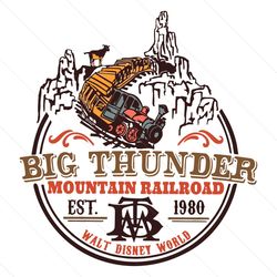 disney big thunder mountain railroad est 1980 svg