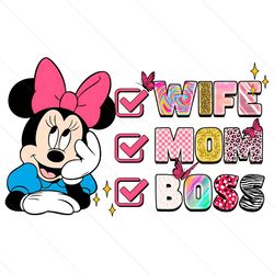 wife mom boss disney minnie png