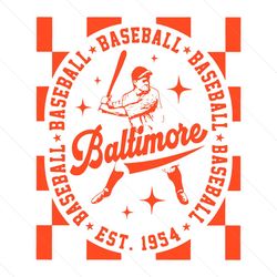 baltimore orioles baseball est 1954 svg