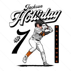 jackson holliday baltimore orioles baseball player svg
