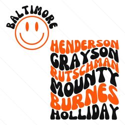 baltimore orioles henderson grayson rutschman svg