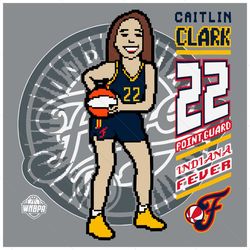 funny caitlin clark 22 point guard indiana fever svg