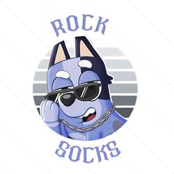 bluey rock socks cartoon character png