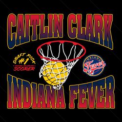 caitlin clark indiana fever draft pick 1st svg