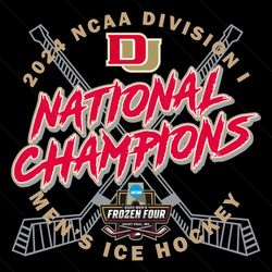 denver pioneers national champions men's ice hockey svg