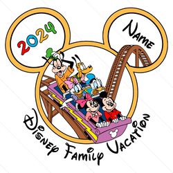 personalized disney family vacation 2024 svg