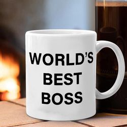 world's best boss mug the office dunder mifflin funny best gifts for boss christmas