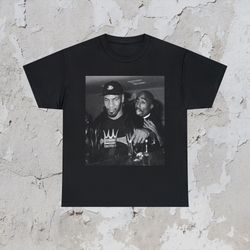 mike tyson & 2pac t-shirt old school rap hip hop clothing unisex classic fit rapper shirt