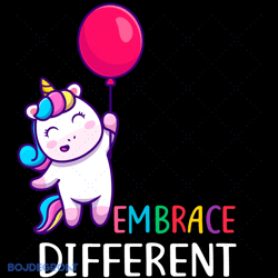 awareness embrace different like a unicorn svg, awareness svg, embrace different svg, embrace different awareness svg, u