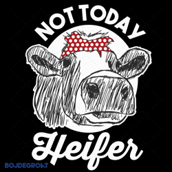 not today heifer svg, trending svg, cow svg, cute cow svg, cow headband svg, glasses cow svg, little cow svg, cow bandan