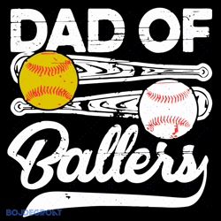 dad of ballers svg, fathers day svg, dad svg, ballers svg, softball svg, softball dad svg, baseball svg, baseball dad sv