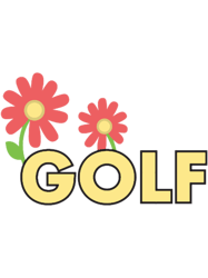 golf but with flowers