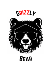 grizzly bear, bear, printed design