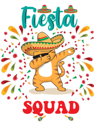 cinco de mayo fiesta squad design cute cat mexican lovers