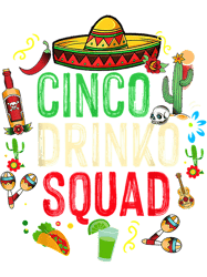 cinco drinko squad drinking party mexican fiesta