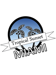 tropical sunset miami