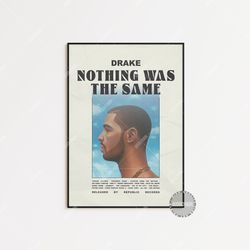 drake poster  nothing was the same poster, album cover poster poster print wall art, custom poster,  drake, nothing was