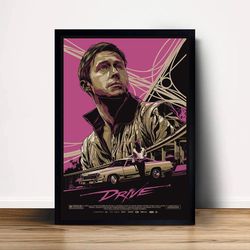 drive movie poster canvas wall art home decor (no frame)-2