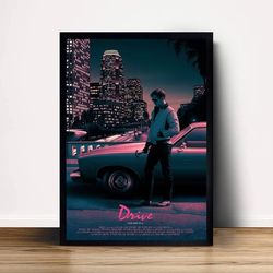 drive movie poster canvas wall art home decor (no frame)