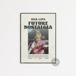 dua lipa posters  future nostalgia poster, album cover poster, poster print wall art, custom poster, dua lipa, future no