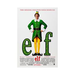 elf movie poster quality glossy print photo wall art christmas will ferrell james caan sizes 8x10 11x17 16x20 22x28 24x3