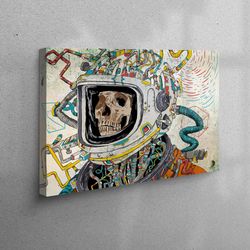 3d canvas, canvas home decor, wall decor, abstract canvas decor, skull wall decor, colorful art canvas, graffiti wall ar