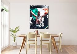 conor mcgregor poster print, conor mcgregor canvas wall art print, boxing wall decor, boxing fans gift, gym wall decor,