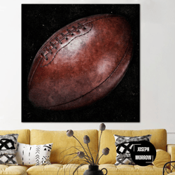 american football ball custom canvas print football canvas rugby print wall art motivational print rugby player gifts fo