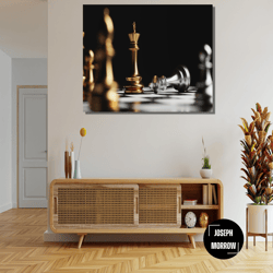 chess ready to hang canvas, chess canvas, chess print, chess poster, chess photo, chess wall art, chess wall decor, ches