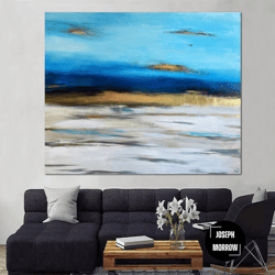 creative seascape poster abstract ocean print on canvas creative hanging wall art for office decor