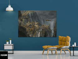 lotr rivendel canvas, fantasy movie, fantasy canvas, fantasy world, 3d print