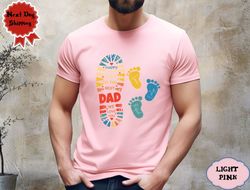 custom dad shirt with kids names shirt, fathers day gift shirt