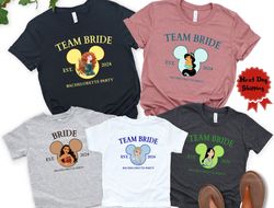personalized disney princess bride team bride shirt, disney bride to be shirt