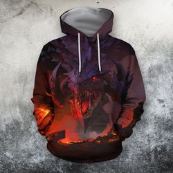 dragon warrior hoodie 3d all over printed sharp images