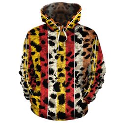 african hoodie leopard skin 2 hoodie