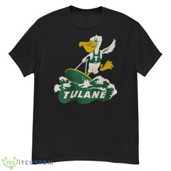 vintage duck tulane green wave football t shirt