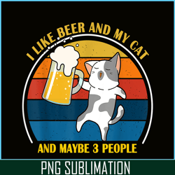 cute drunk cat png i like beer my cat png maybe 3 people png
