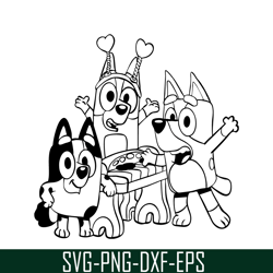 bluey playing svg png dxf eps bluey friends svg bluey cartoon svg