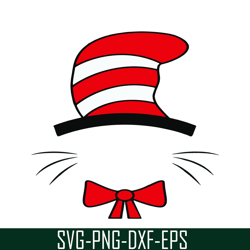 cat in the hat monogram svg, dr seuss svg, cat in the hat svg ds105122301