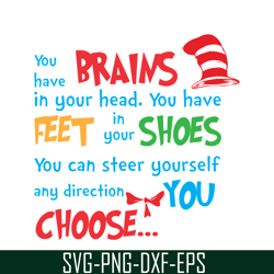 you have feet in your shoes svg, dr seuss svg, dr seuss quotes svg ds1051223138