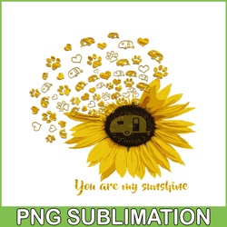 sunflower png you are my sunshine png camper van in sunflower png