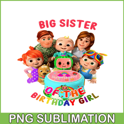 big sister of the birthday girl png cocomelon party png cocomelon png