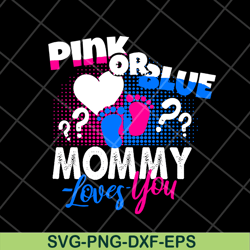 pink of blue momy loves you svg, mother's day svg, eps, png, dxf digital file mtd13042104