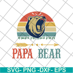 papa bear svg, png, dxf, eps digital file ftd15052122