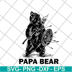 papa bear svg, png, dxf, eps digital file ftd24052106